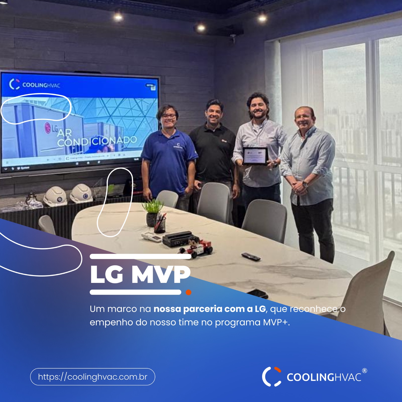 Entrega do prêmio LG MVP Partner